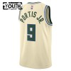 Camiseta Niños Milwaukee Bucks Bobby Portis JR 2025-26 Nike City Edition Blanco Swingman